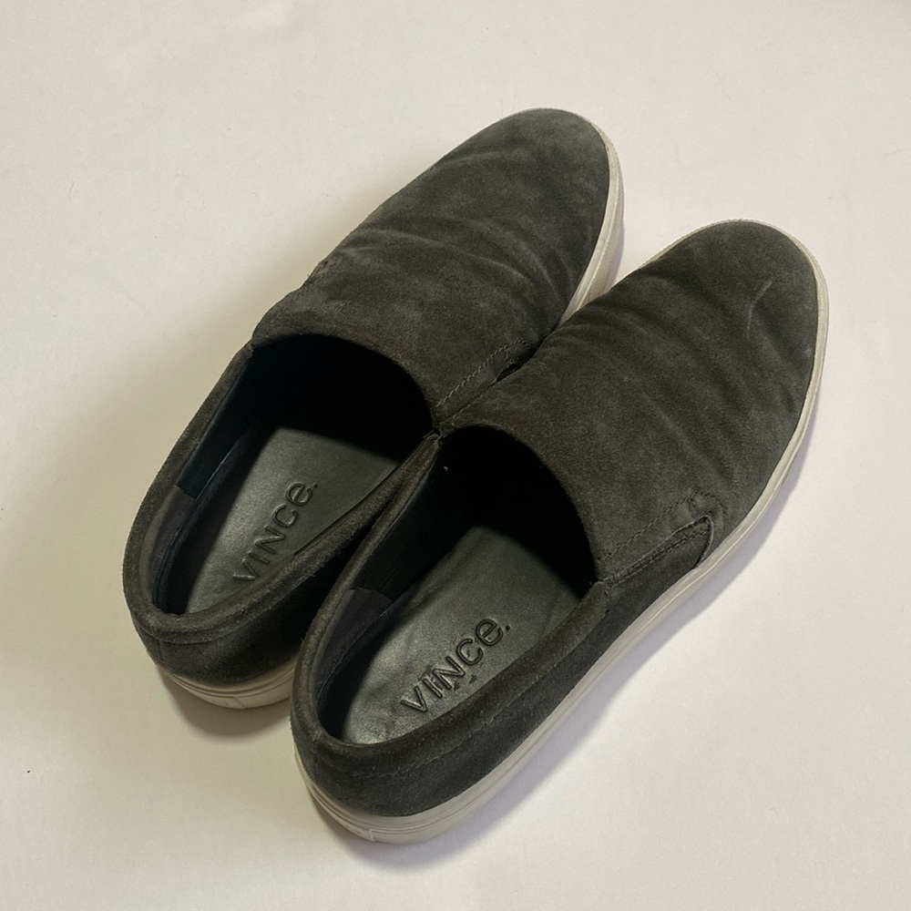 Vince Suede Slip On Shoes Size 8